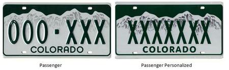 Passenger License Plate