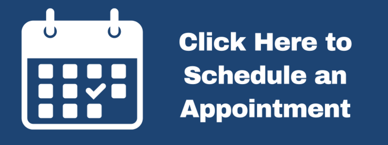 Blue Button with calendar saying Click here to Schedule an Appointment
